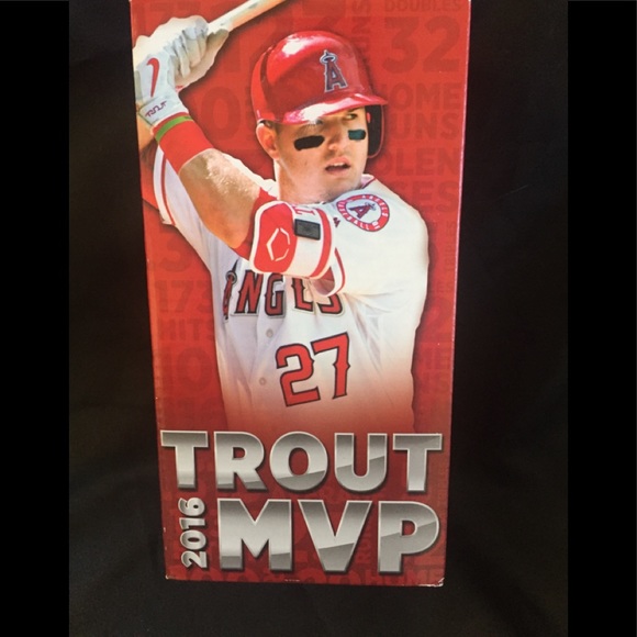 Angels Other - NEW TROUT BOBBLEHEAD 2016 MVP LA ANGELS BASEBALL